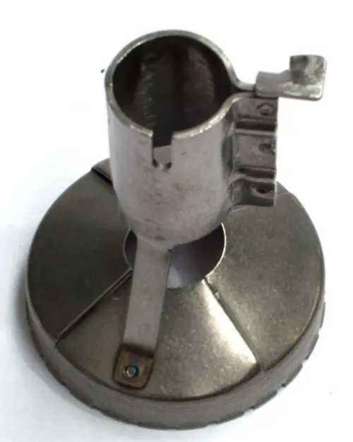 Stauscheibe aus Metall von Daikin mit zylindrischem Teil und seitlichem Hebel, angebracht auf einer runden Basis mit zentralem Ausschnitt.